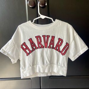 Harvard Cropped T-Shirt for girls